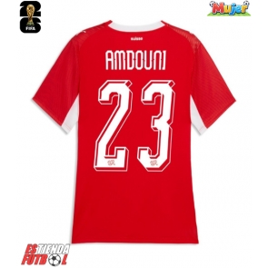Suiza Zeki Amdouni #23 Primera Equipación Mujer Mundial 2026 Manga Corta